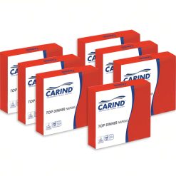 Sicignano | Confezione 40x42 Pezzi Tovaglioli Fazzoletti di Carta 2 Veli 38x38cm Top Dinner in Cellulosa Eleganti Grandi Piega 1/4 Rosso - Pranzo Cena Eventi Ristorante Cerimonie Feste