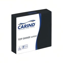Tovaglioli Fazzoletti di Carta 2 Veli 38x38cm Top Dinner 40 Pezzi in Cellulosa Eleganti Grandi Piega 1/4 Nero