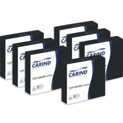 Sicignano | Confezione 40x42 Pezzi Tovaglioli Fazzoletti di Carta 2 Veli 38x38cm Top Dinner in Cellulosa Eleganti Grandi Piega 1/4 Nero - Pranzo Cena Eventi Ristorante Cerimonie Feste