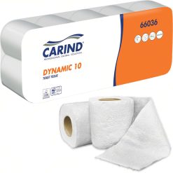 Sicignano | Carta Igienica Confezione 10 Rotoli Dynamic, 2 Veli in Cellulosa, 104 Strappi, Lunghezza Fino A 12 Metri, Uso Casalingo Hotel Formato Famiglia Pacco