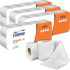 Sicignano | Carta Igienica Confezione 120 Rotoli Dynamic, 2 Veli in Cellulosa, 104 Strappi, Lunghezza Fino A 12 Metri, Uso Casalingo Hotel Formato Famiglia Pacco