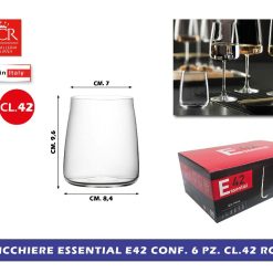 BICCHIERE ESSENTIAL E42 CONF. 6 PZ. CL.42 RCR