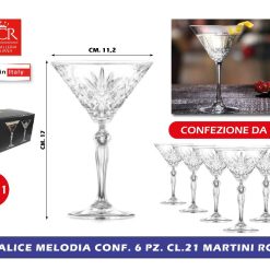 CALICE MELODIA CONF. 6 PZ. CL.21 MARTINI RCR