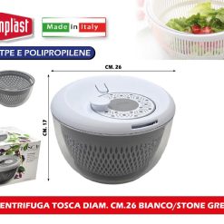 CENTRIFUGA TOSCA DIAM. CM.26 BIANCO/STONE GREY