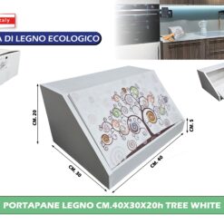 Portapane Legno Cm.40X30X20H Tree White