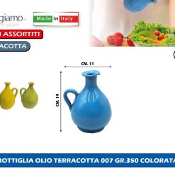 BOTTIGLIA OLIO TERRACOTTA 007 GR.350 COLORATO