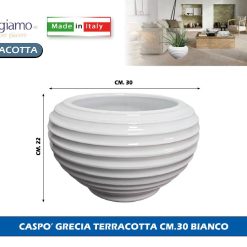 CASPO' GRECIA TERRACOTTA CM.30 BIANCO