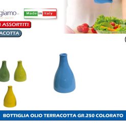 BOTTIGLIA OLIO TERRACOTTA GR.250 COLORATO