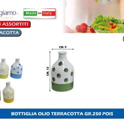 BOTTIGLIA OLIO TERRACOTTA GR.250 POIS