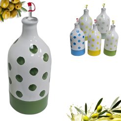 SET 2 BOTTIGLIA OLIO TERRACOTTA GR.500 POIS + BECCUCIO (Copia)
