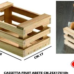 Cassetta Fruit In Abete Cm.25X17X10H