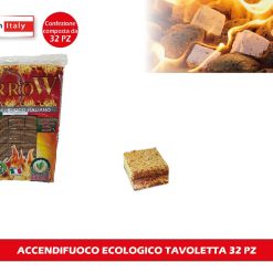 ACCENDIFUOCO ECOLOGICO TAVOLETTA 32 PZ.