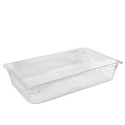 Sicignano | Contenitore Alimentare Trasparente GN 1/1 Policarbonato Litri 13,4, Resistente alle Macchie, Adatto a Basse Alte Temperature, Lavabile in Lavastoviglie, Impilabile, Scala Graduata