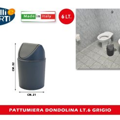 PATTUMIERA DONDOLINA LT.6 GRIGIO
