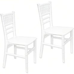 Sicignano | Set 2 Sedioline Baby in Plastica per Bambini – Seduta Ergonomica Robusta, Perfetta per Ludoteca Asilo, Facile da Pulire, Colore Bianco, 31x28x62h cm, Portata Massima 75 kg