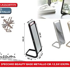 SPECCHIO BEAUTY BASE METALLO CM.12,5X12X29h