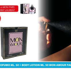 PROFUMO ML.50 + BODY LOTION ML.50 MON AMOUR PARIS