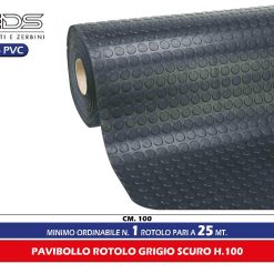 PAVIBOLLO ROTOLO GRIGIO SCURO H.100