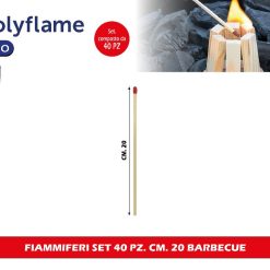 FIAMMIFERI SET 40 PZ. CM.20 BARBECUE