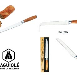 COLTELLO PANE CM.37 MANICO LEGNO DI OLIVO