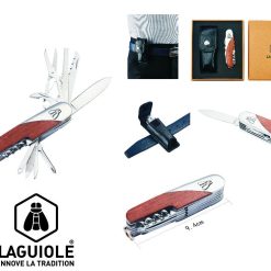 COLTELLO CON PORTACOLTELLO IN PELLE DI PALISSANDRO