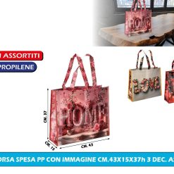BORSA SPESA PP CON IMMAGINE CM.43X15X37h 3 DEC. ASS.