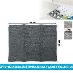 TAPPETINO SCOLASTOVIGLIE CM.50X38 3 COLORI ASS.
