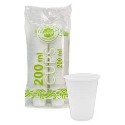 Set 100 Bicchieri in Plastica Bianchi 200 ml, Resistenti e Pratici per Feste Picnic Compleanni Eventi Domestici Uso Quotidiano – Ideali per Bevande Bibite Cocktail – Usa e Getta (Copia) (Copia) (Copia)