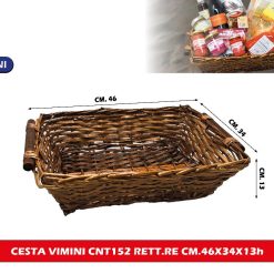 CESTA VIMINI CNT152 RETT.RE CM.46X34X13h
