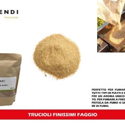 HENDI Trucioli, segatura, polvere, di legno, essenze aromatiche, per affumicatura a freddo, con affumicatore, pistole affumicatrici, per affumicatura di cibi, cocktail, legno naturale, faggio, 450g