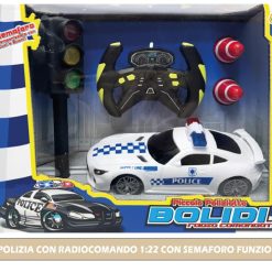 AUTO POLIZIA CON RADIOCOMANDO 1:22 CON SEMAFORO FUNZIONANTE