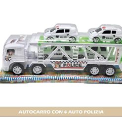 AUTOCARRO CON 4 AUTO POLIZIA