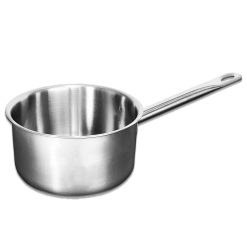 Sicignano | Casseruola Fonda 1 Manico Ø16 cm, Acciaio Inox 18/10 con Triplo Fondo, per Gas Elettrico Induzione Vetroceramica, Linea Master – Made in Italy – per Ristorazione e Uso Domestico