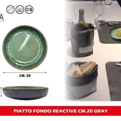 PIATTO FONDO REACTIVE CM.20 VERDE