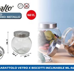 BARATTOLO VETRO X BISCOTTI INCLINABILE ML.460