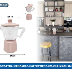 BIS BARATTOLI CERAMICA CAFFETTIERA CM.20X12X24,5h ROSA