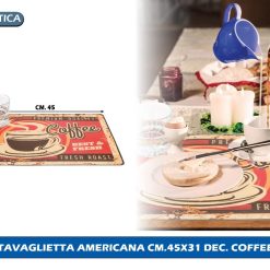TOVAGLIETTA AMERICANA CM.45X31 DEC. COFFEE