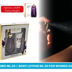PROFUMO ML.50 + BODY LOTION ML.50 FOR WOMEN SUBLIME