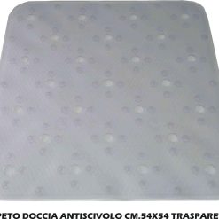 TAPPETO DOCCIA ANTISCIVOLO CM.54X54 TRASPARENTE