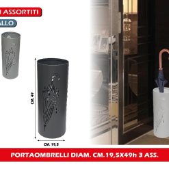 PORTAOMBRELLI DIAM. CM.19,5X49h 3 ASS.