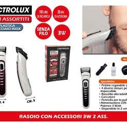 RASOIO CON ACCESSORI 3W 2 ASS.
