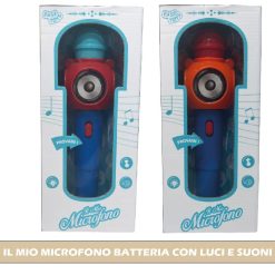 IL MIO MICROFONO BATTERIA CON LUCI E SUONI