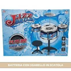 BATTERIA CON SGABELLO IN SCATOLA