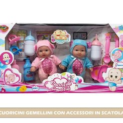 CUORICINI GEMELLINI CON ACCESSORI IN SCATOLA