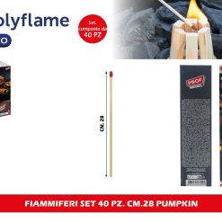 FIAMMIFERI SET 40 PZ. CM.28 PUMPKIN