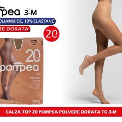 Pompea Calza Donna Top 20 Polvere Dorata Taglia 3-M - immagine 1