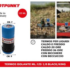 TERMOS ISOLANTE ML.125 1/8 NERO/AZZURRO