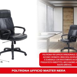 POLTRONA UFFICIO MASTER NERA