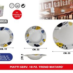 PIATTI SERV. 18 PZ. TREND MATARO'