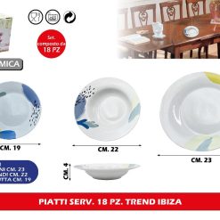 PIATTI SERV. 18 PZ. TREND IBIZA